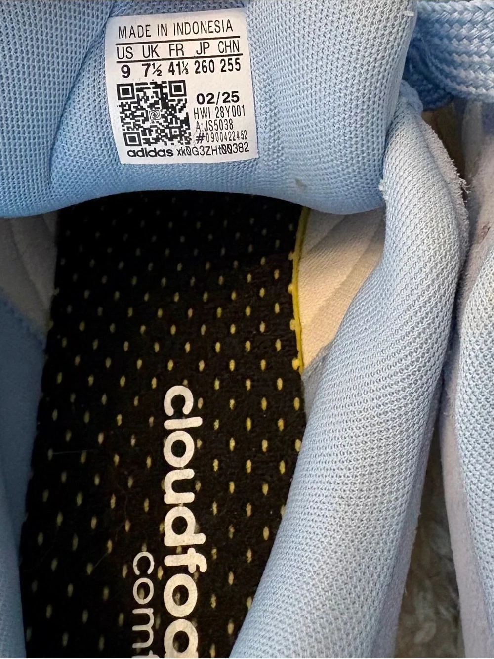 NEW Grand Court Alpha Baby Blue and White W 9/ M 7.5